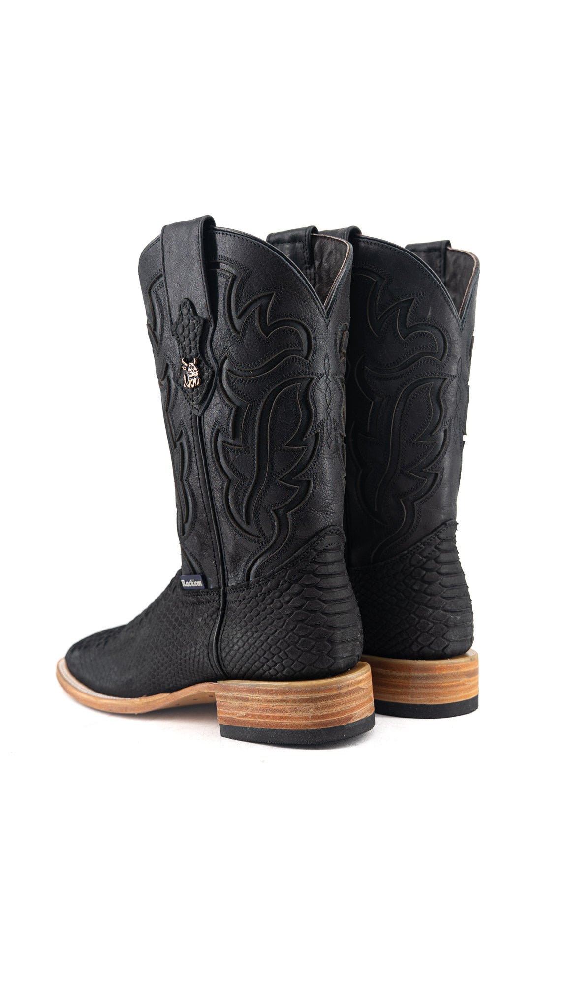 Bruce Matte Python Square Toe Cowboy Boot