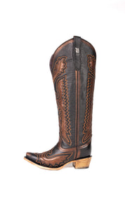 Stacy Tall Wide Calf Snip Toe Cowgirl Boot