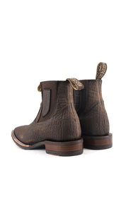 Bessero Rubber Elephant Square Toe Men's Ankle Boot