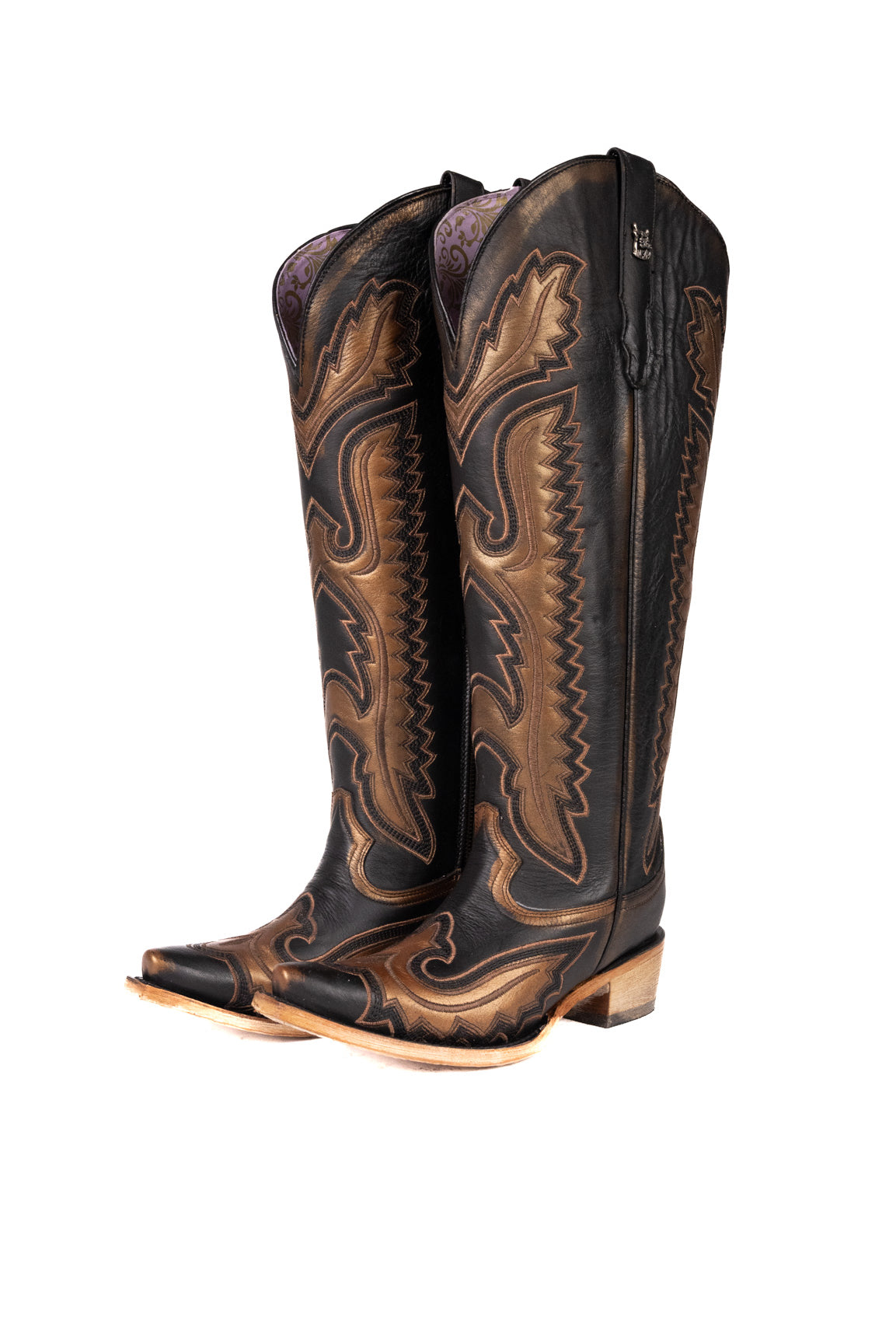 Stacy Tall Wide Calf Snip Toe Cowgirl Boot