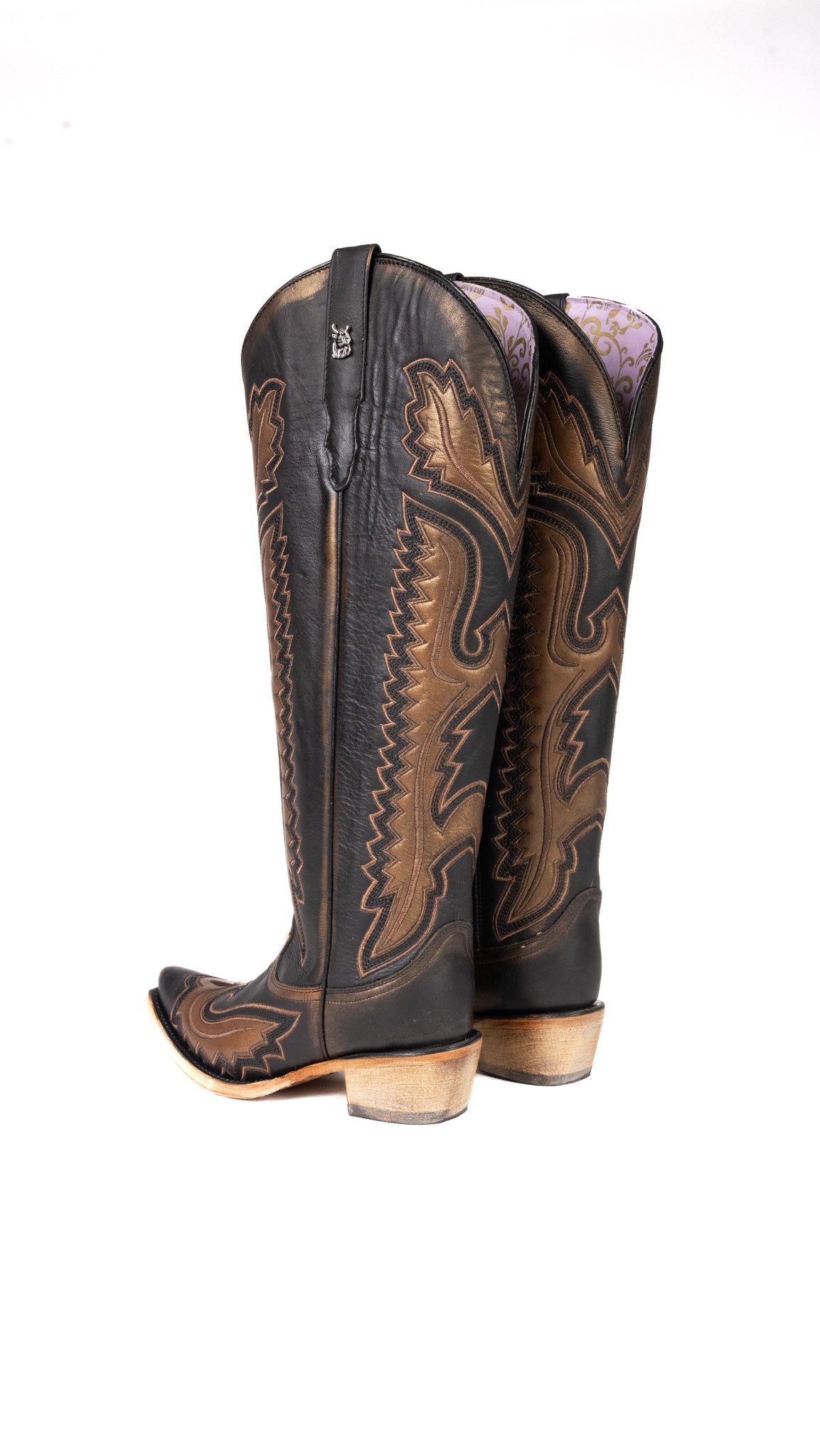 Stacy Tall Wide Calf Snip Toe Cowgirl Boot