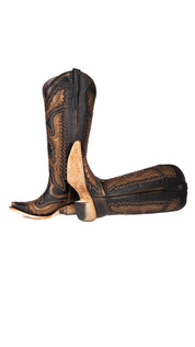 Stacy Tall Wide Calf Snip Toe Cowgirl Boot