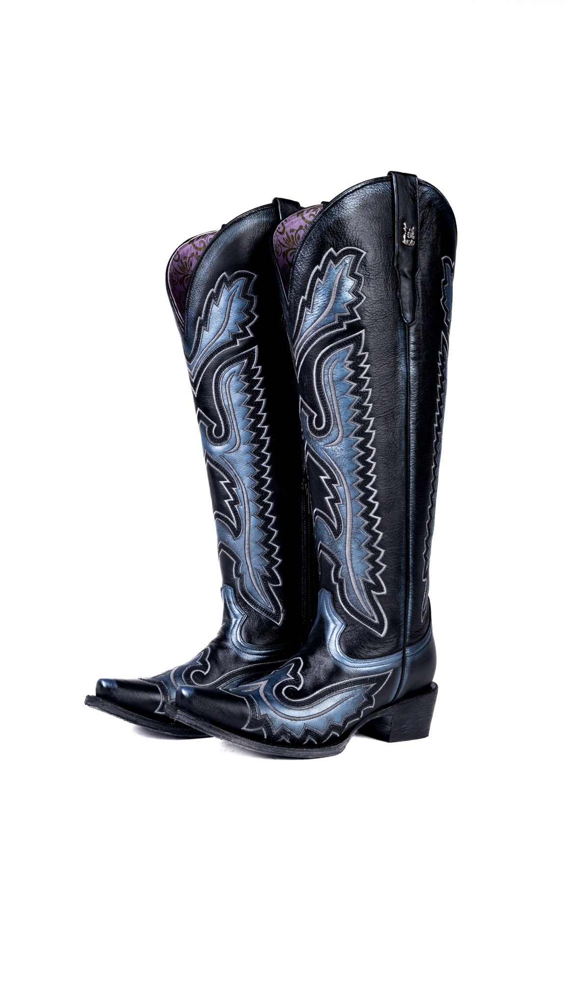 Stacy Tall Wide Calf Snip Toe Cowgirl Boot