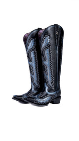 Stacy Tall Wide Calf Snip Toe Cowgirl Boot
