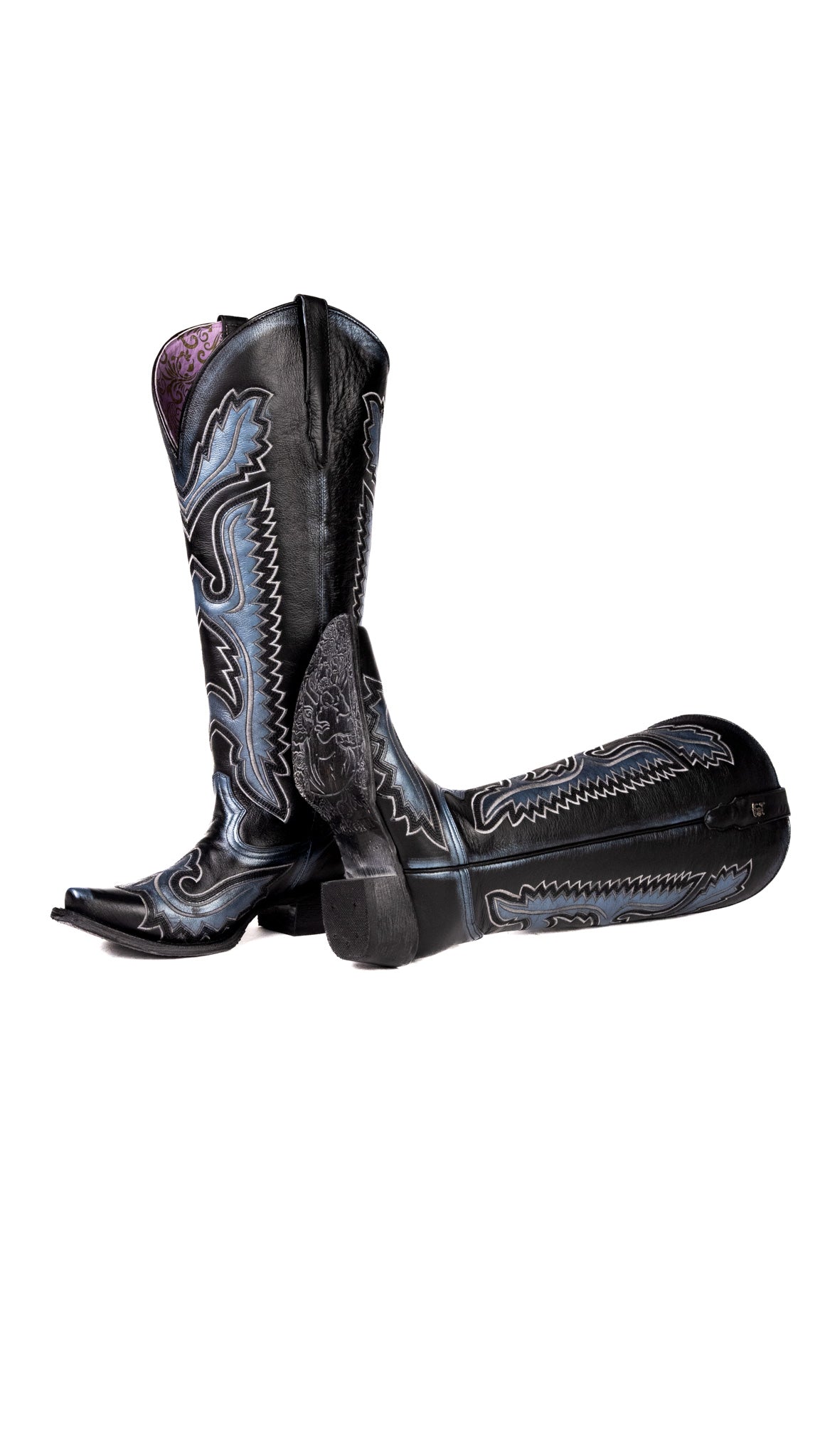 Stacy Tall Wide Calf Snip Toe Cowgirl Boot