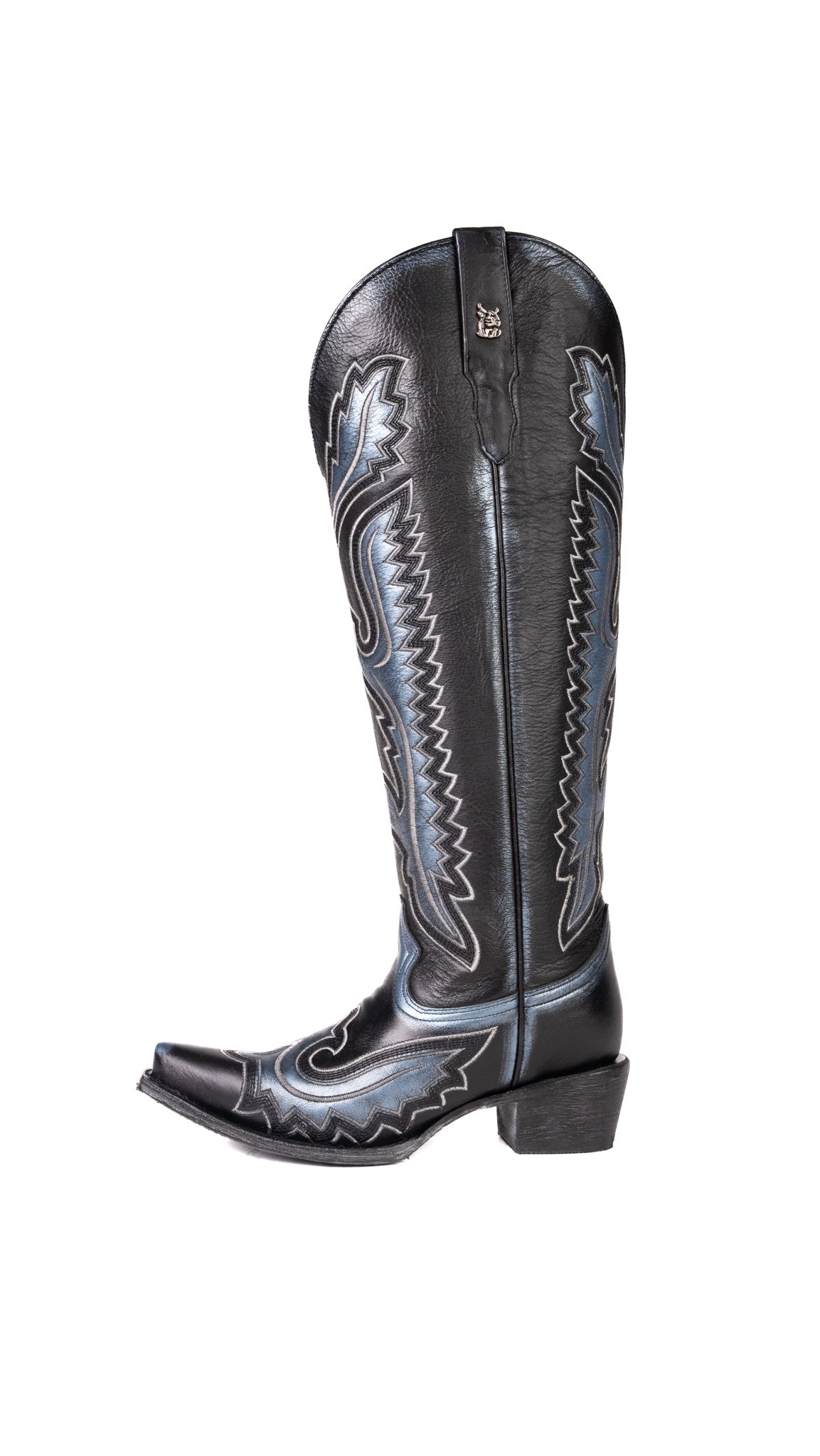 Stacy Tall Wide Calf Snip Toe Cowgirl Boot