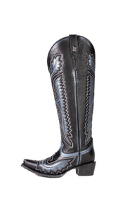 Stacy Tall Wide Calf Snip Toe Cowgirl Boot