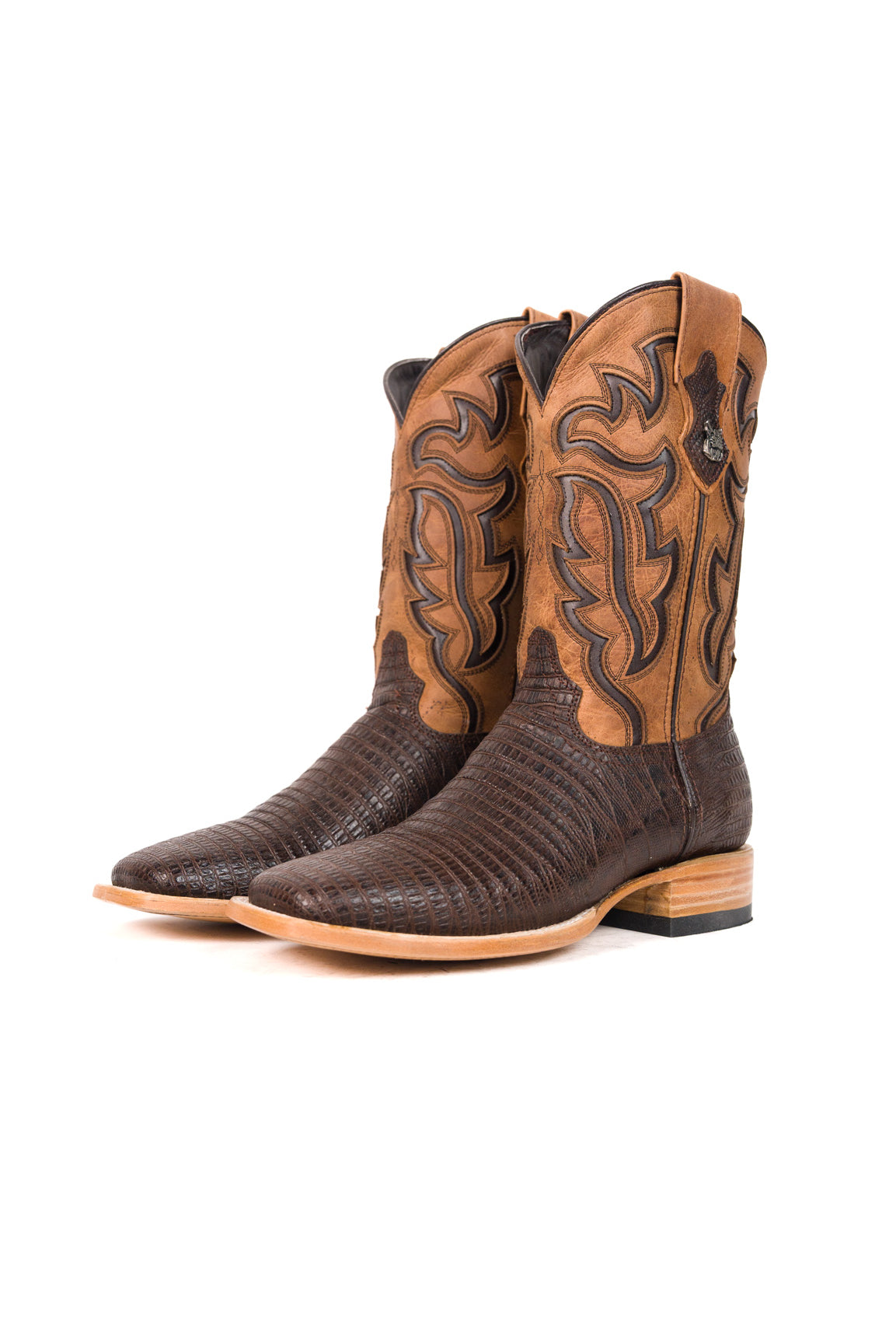 Bruce Lizard Square Toe Cowboy Boot