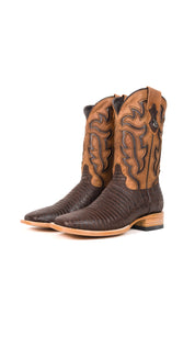 Bruce Lizard Square Toe Cowboy Boot