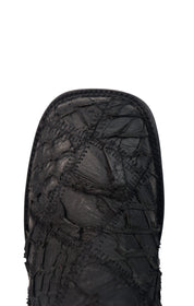 Lucas Exotic Pirarucu Red Bottom Patchwork Cowboy Boot