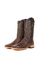 Bruce Belly Caiman Square Toe Cowboy Boot