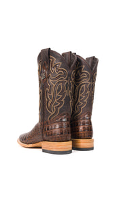 Bruce Belly Caiman Square Toe Cowboy Boot