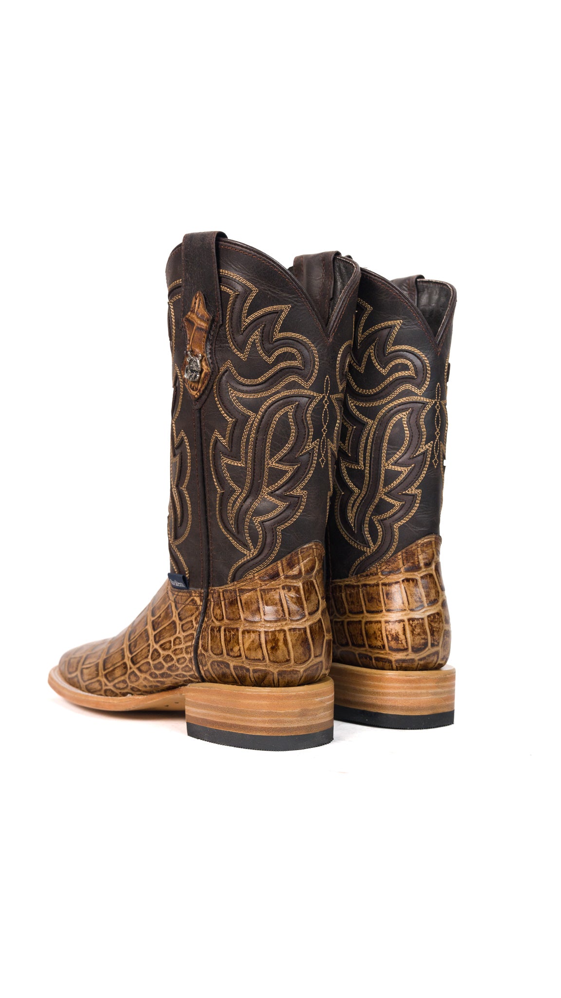Bruce Alligator Square Toe Cowboy Boot