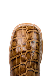Bruce Alligator Square Toe Cowboy Boot
