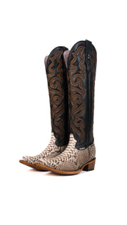 Ariana Python Tall Snip Toe Cowgirl Boot