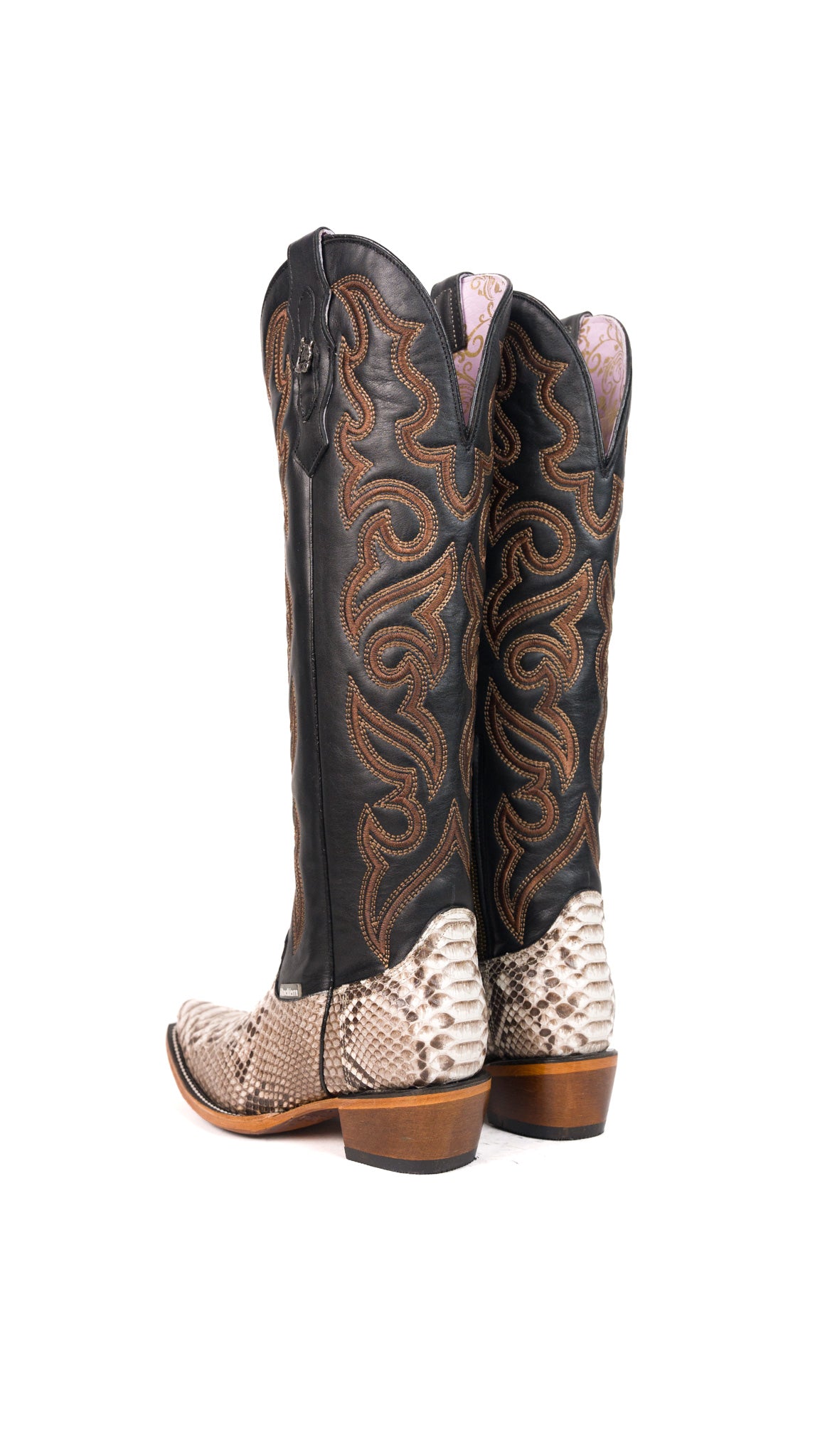 Ariana Python Tall Snip Toe Cowgirl Boot