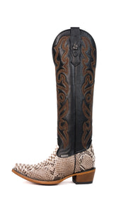 Ariana Python Tall Snip Toe Cowgirl Boot