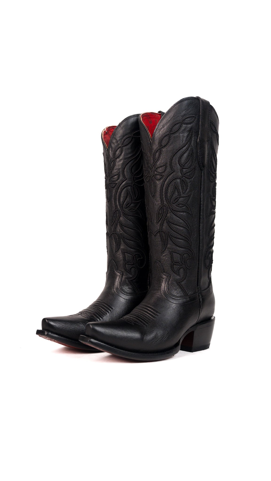 Sally Midi Red Bottom Snip Toe Cowgirl Boot