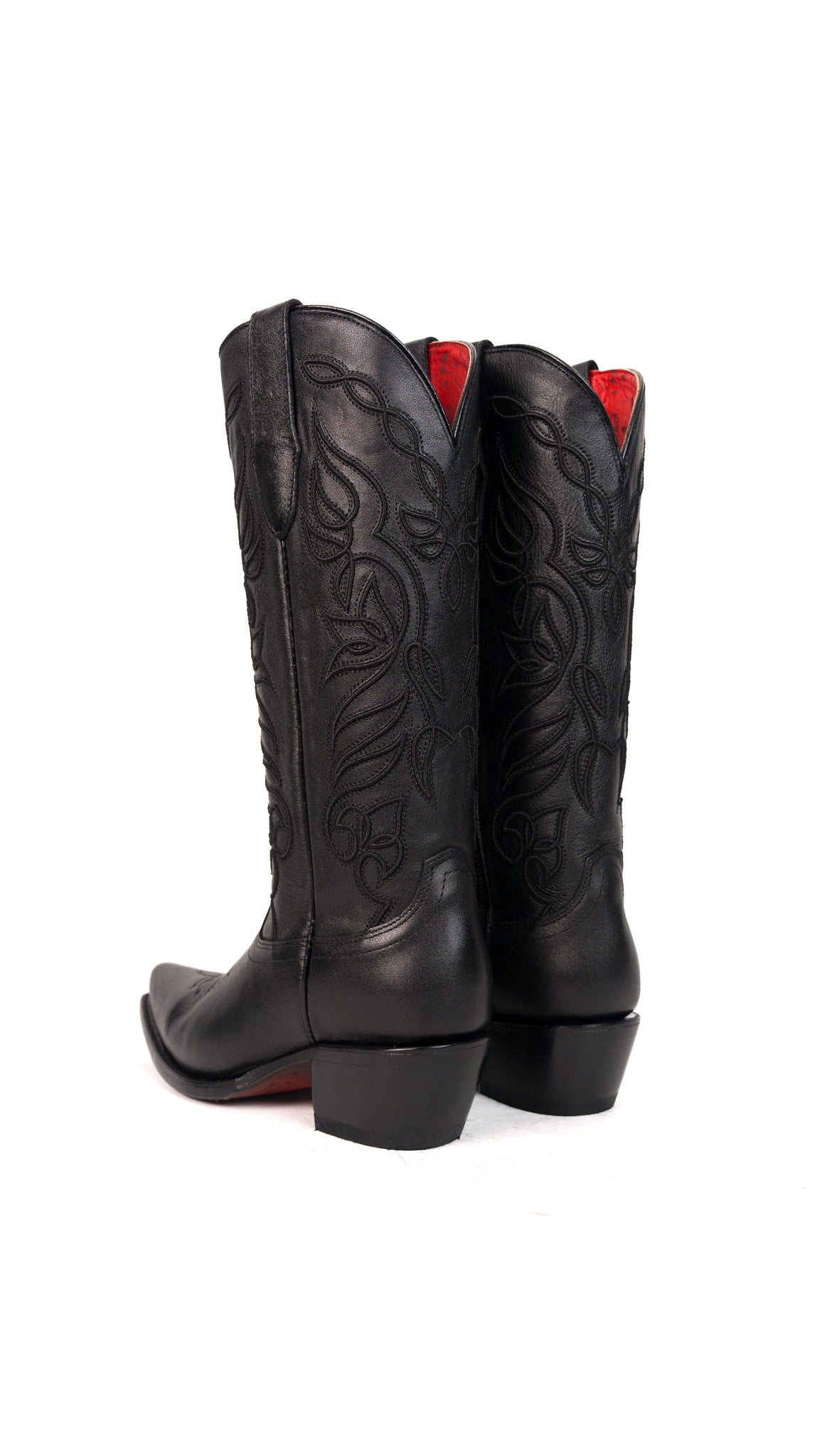 Sally Midi Red Bottom Snip Toe Cowgirl Boot
