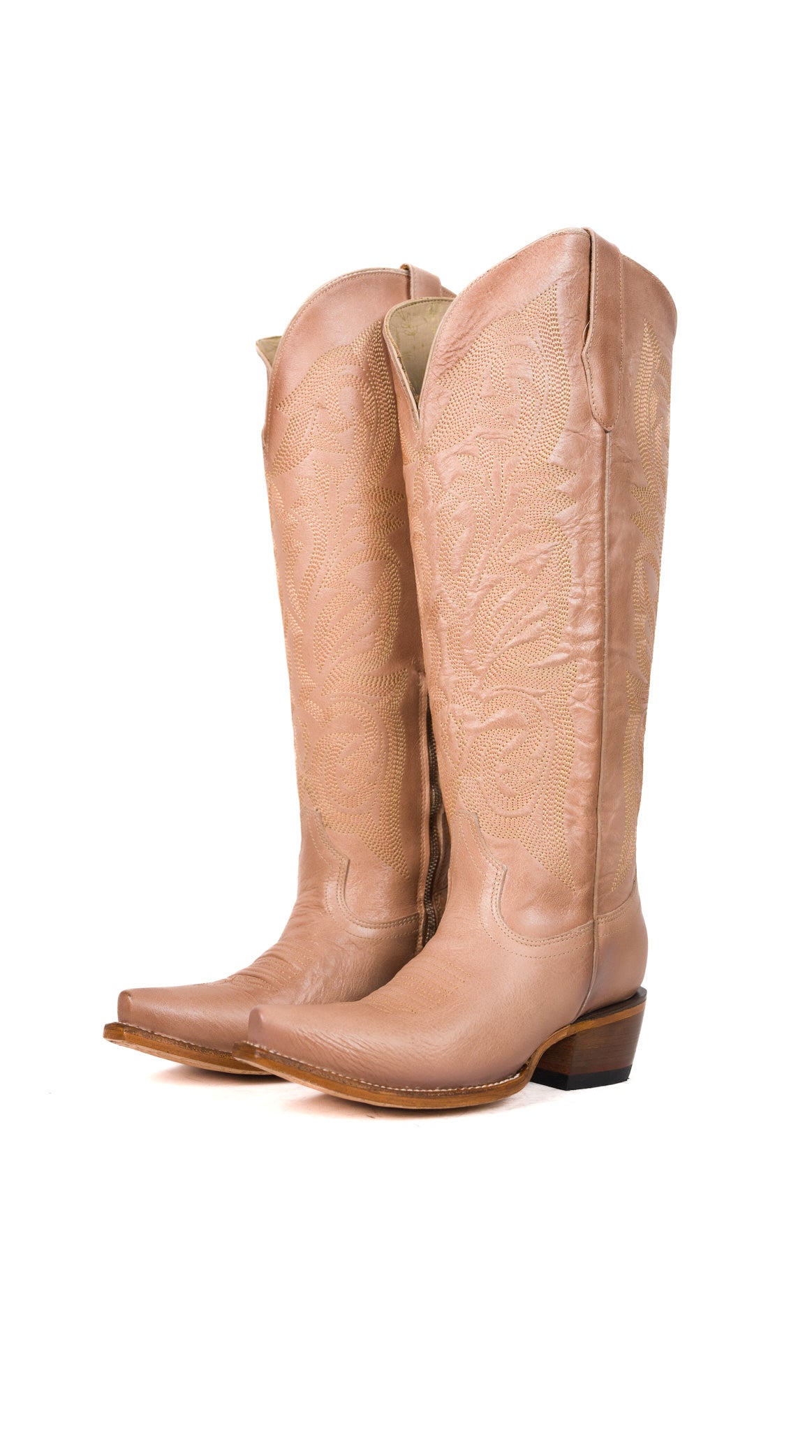 Perla Tall Wide Calf Snip Toe Cowgirl Boot