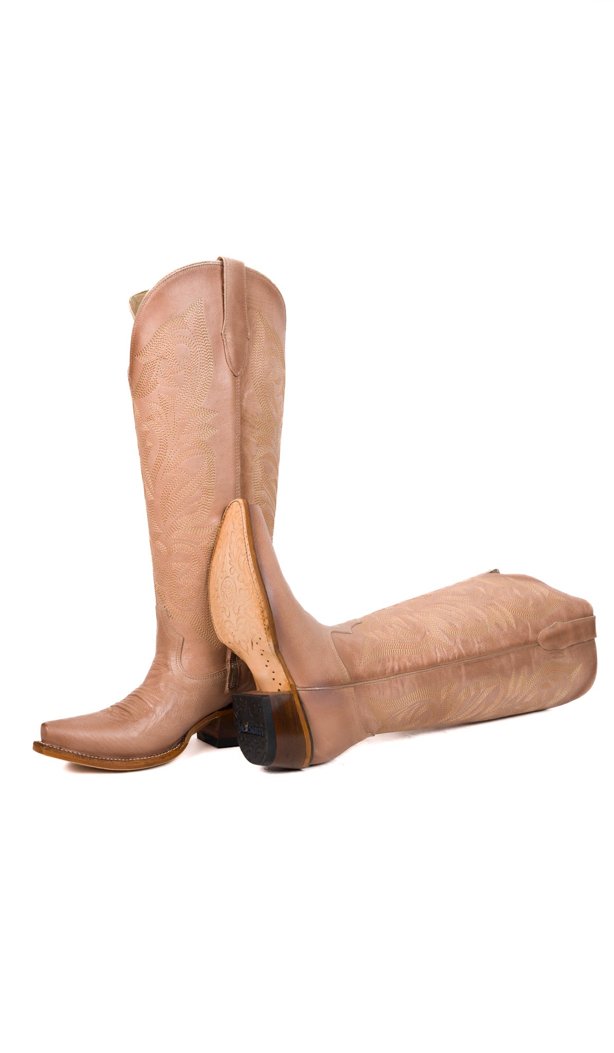 Perla Tall Wide Calf Snip Toe Cowgirl Boot