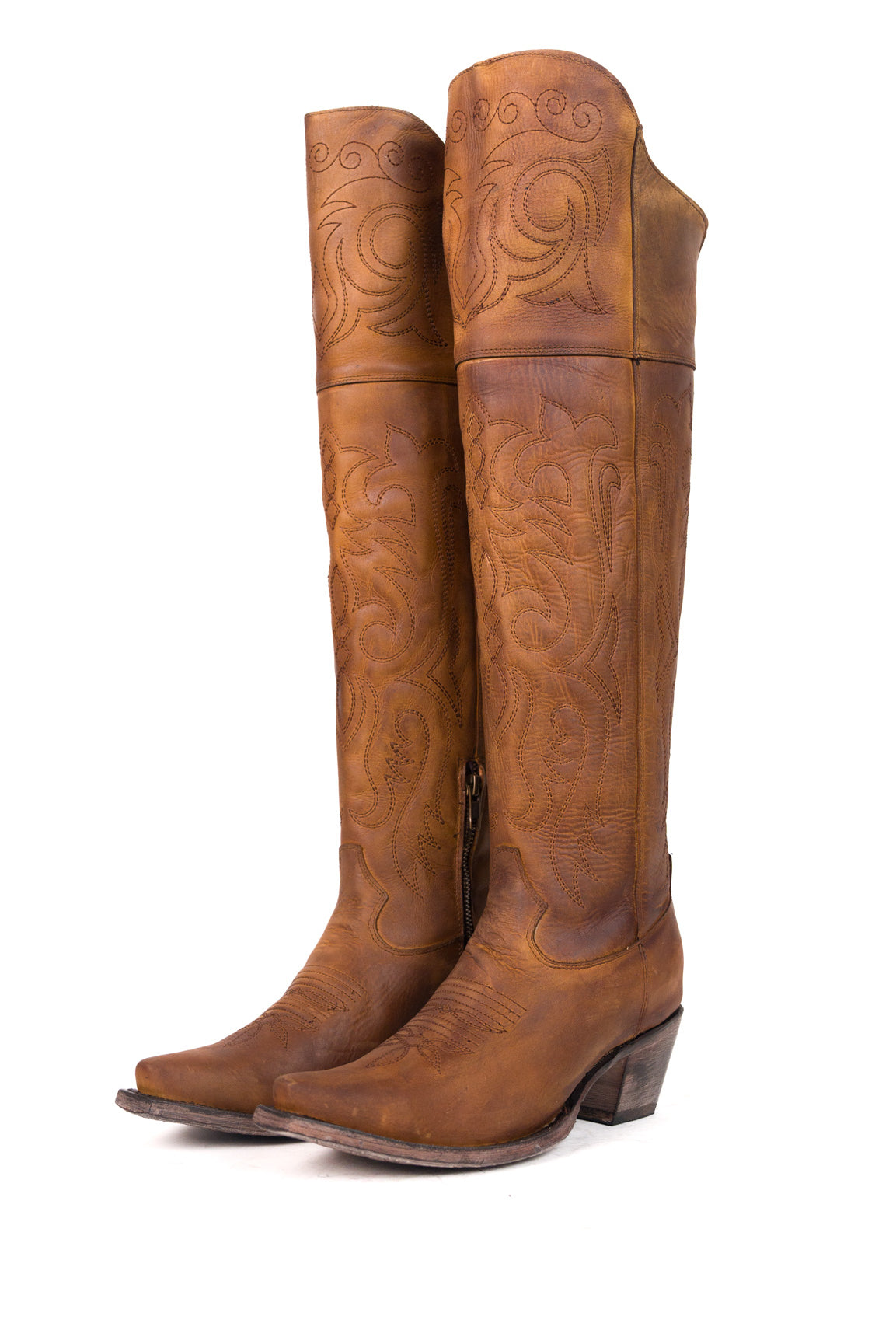Amour Knee High Snip Toe Cowgirl Boot