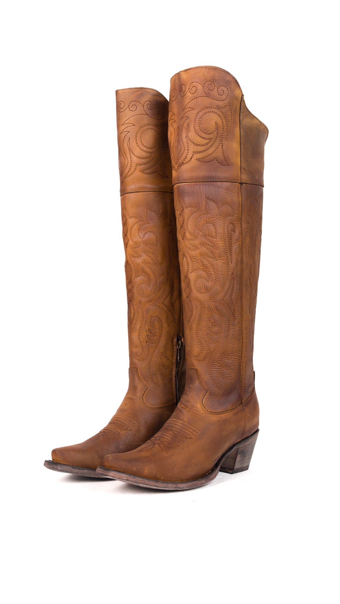 Amour Knee High Snip Toe Cowgirl Boot