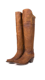 Amour Knee High Snip Toe Cowgirl Boot