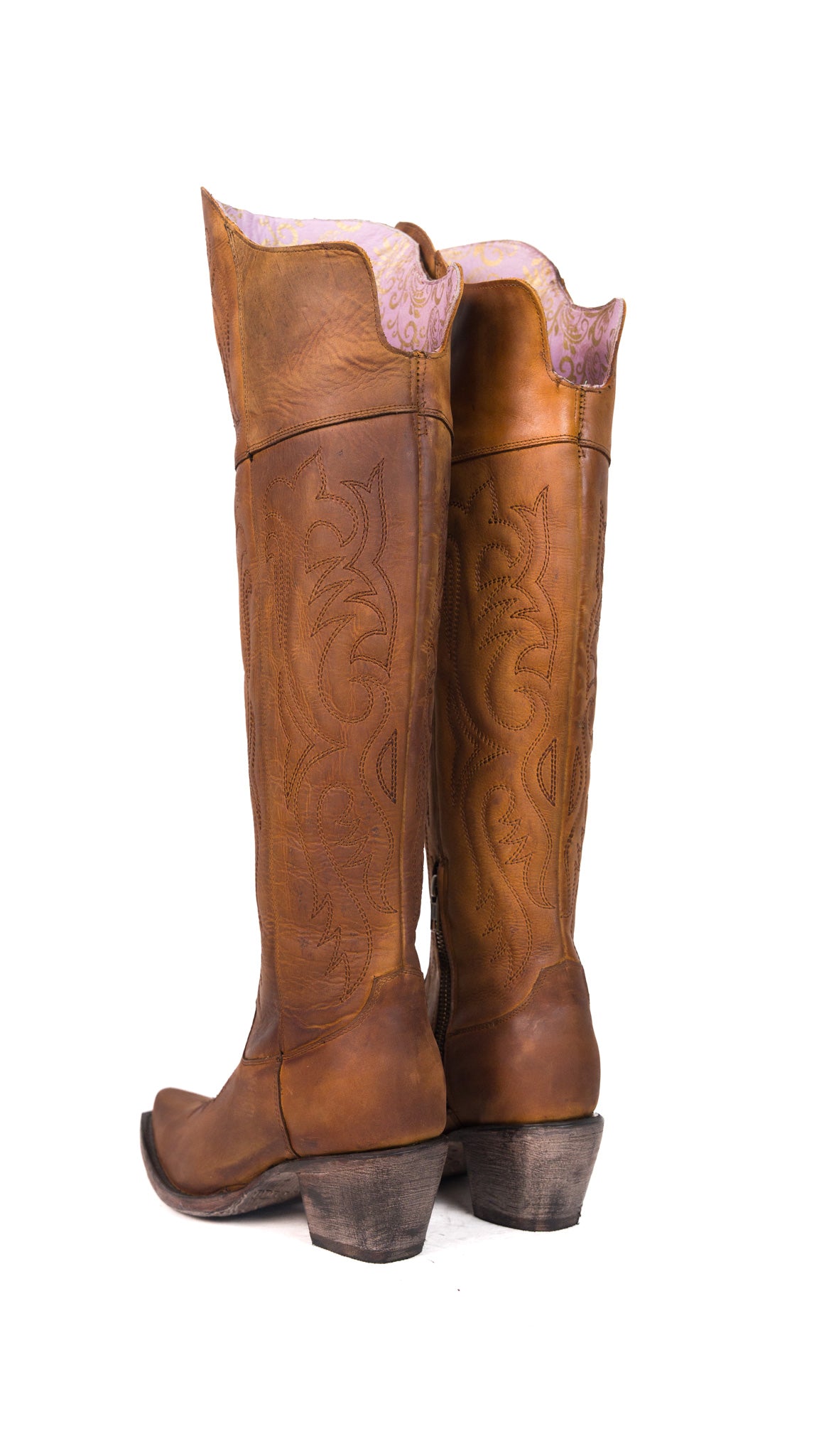 Amour Knee High Snip Toe Cowgirl Boot