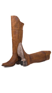 Amour Knee High Snip Toe Cowgirl Boot