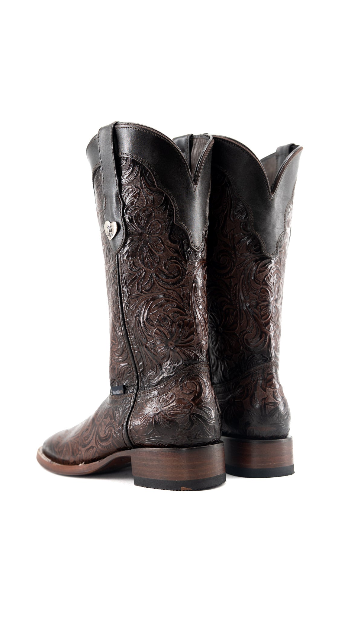 Mila Tooled Square Toe Cowgirl Boot