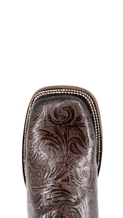 Mila Tooled Square Toe Cowgirl Boot