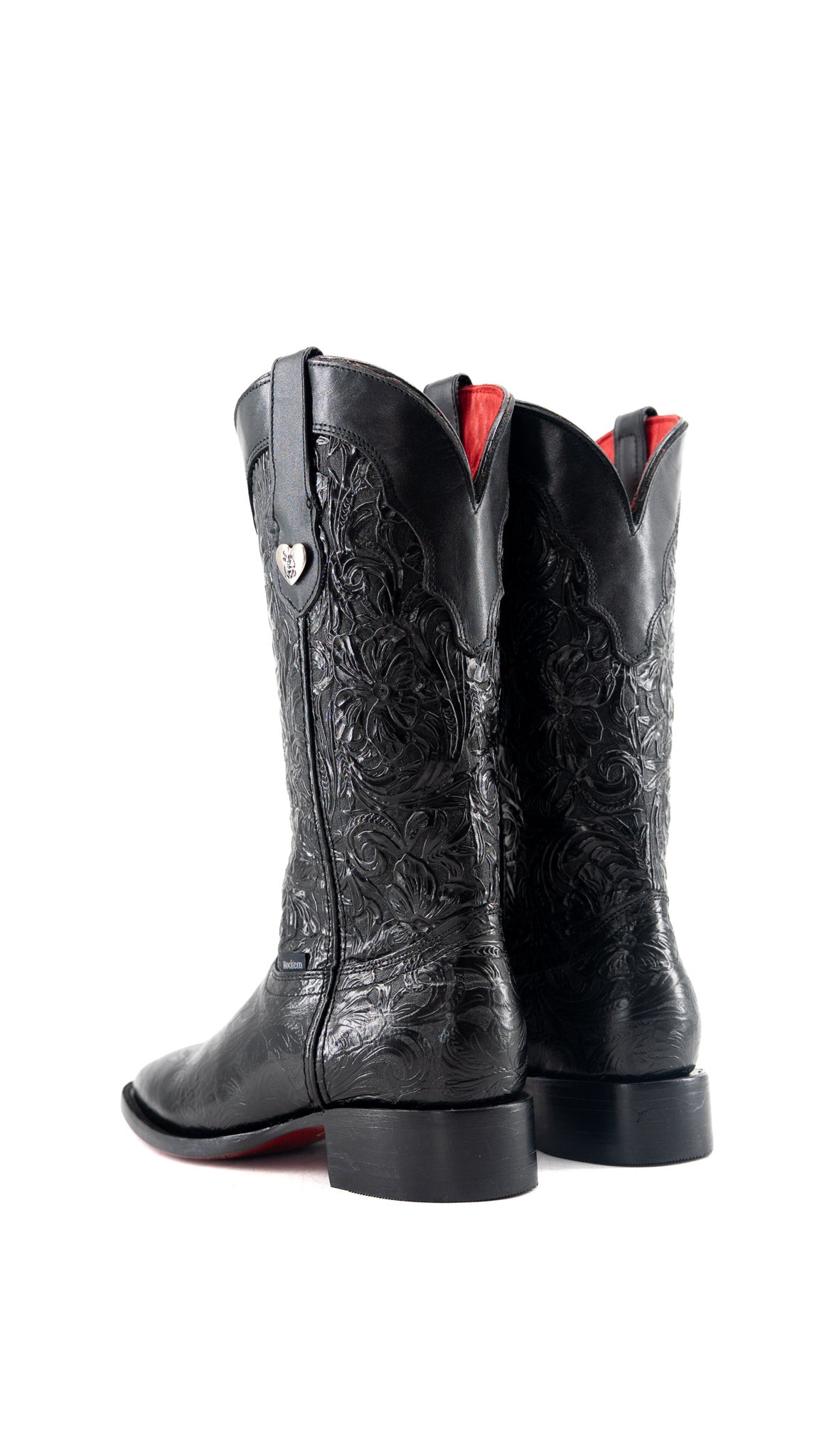 Ruby Tooled Red Bottom Square Toe Cowgirl Boot