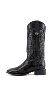 Ruby Tooled Red Bottom Square Toe Cowgirl Boot