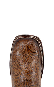 Mila Tooled Square Toe Cowgirl Boot