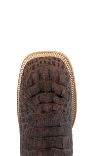 Bruce Matte Caiman Hornback Square Toe Cowboy Boot