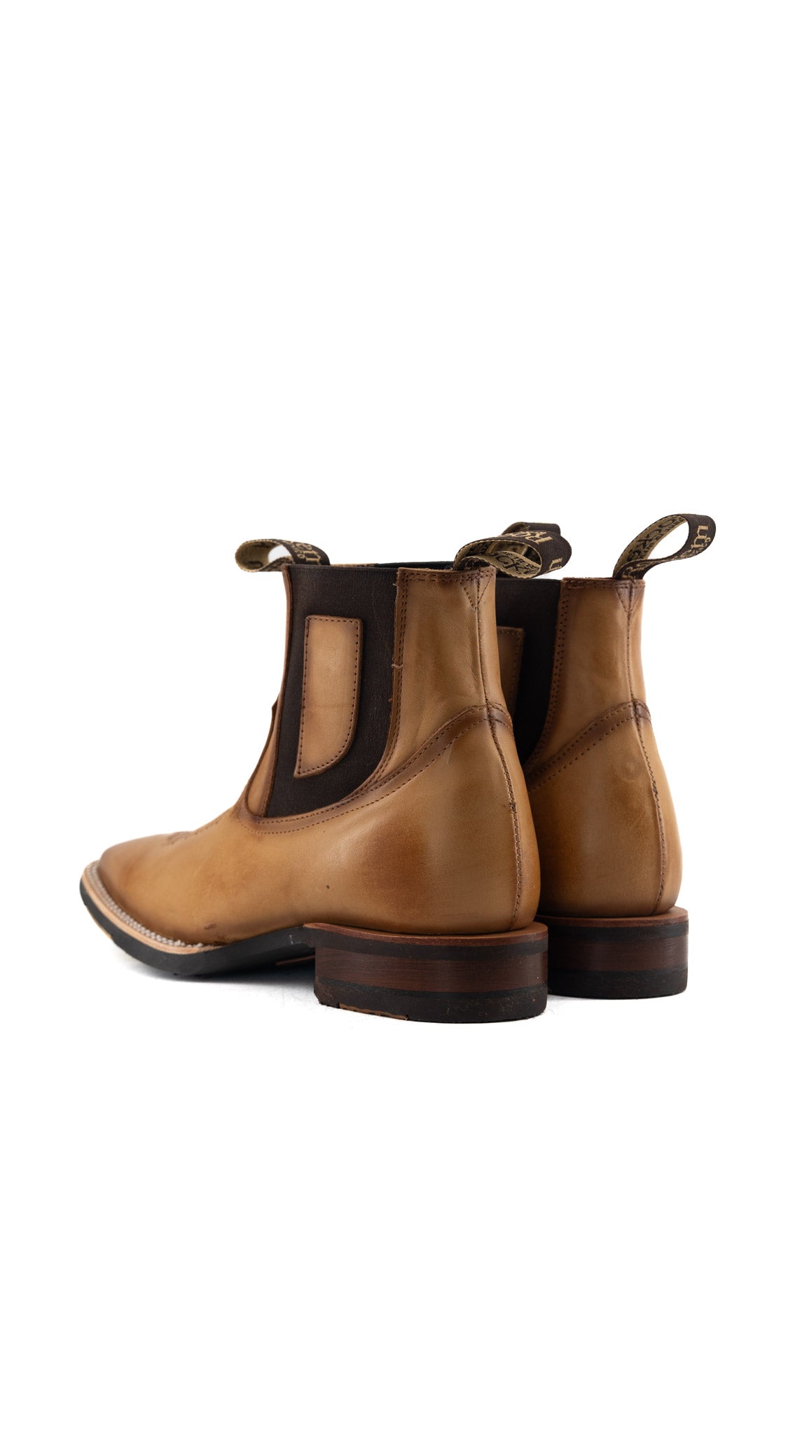 Bessero Rubber Decar Square Toe Men's Ankle Boot