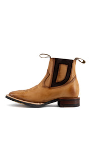 Bessero Rubber Decar Square Toe Men's Ankle Boot