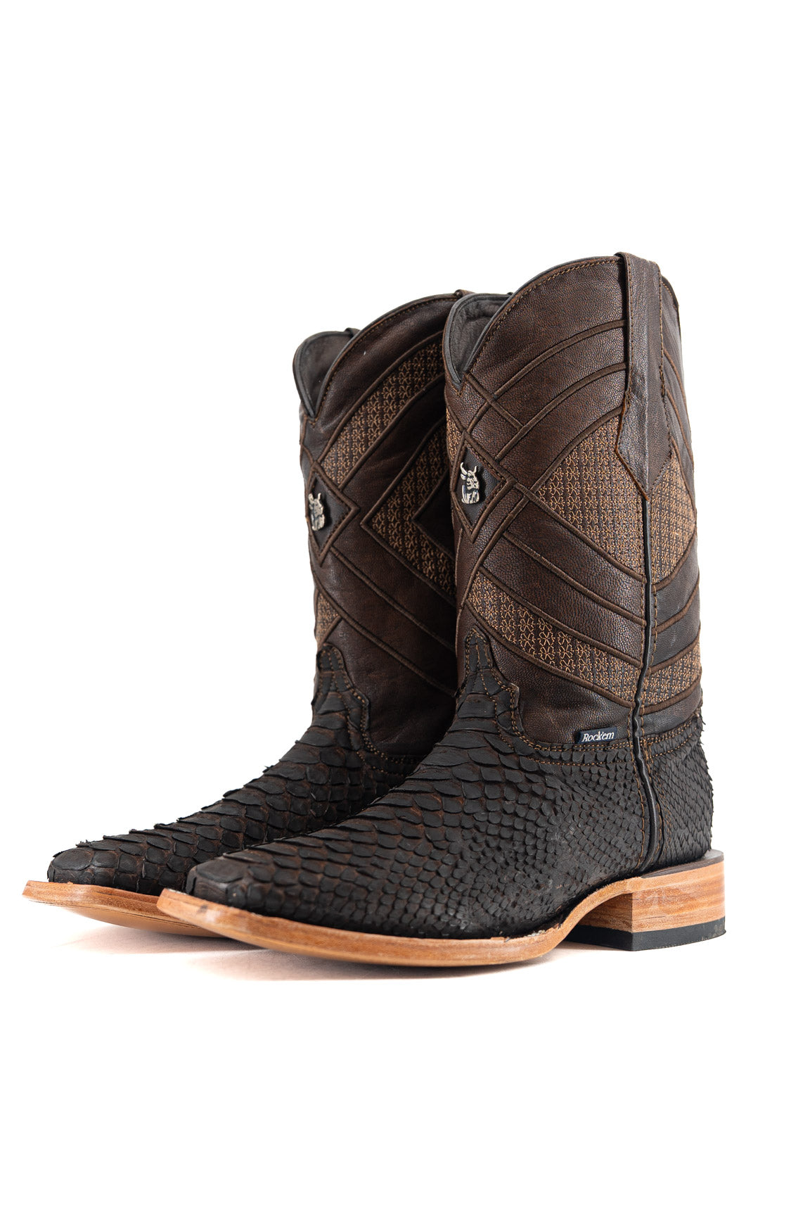 Prescott Python Exotic Square Cowboy Boot