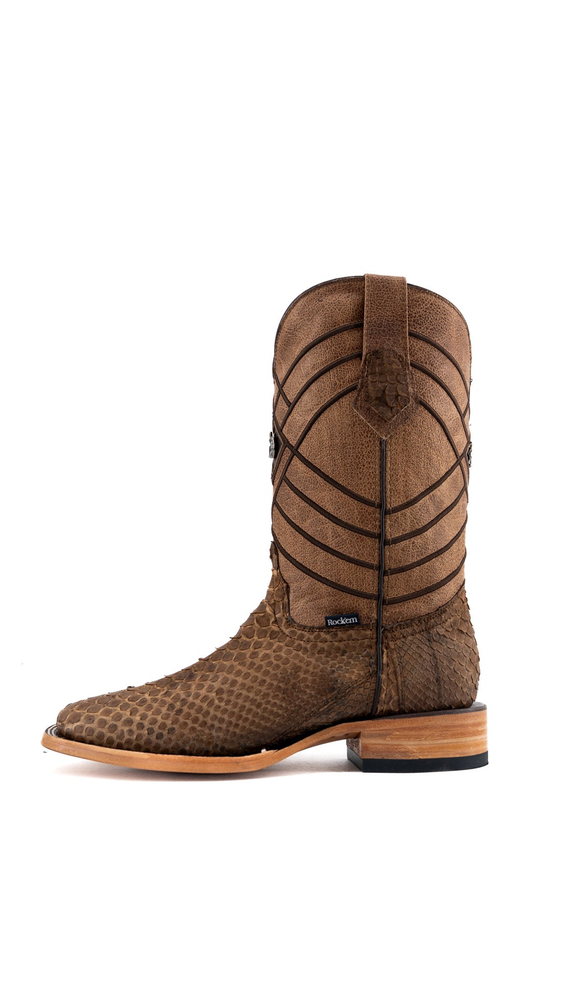 Prescott Python Exotic Square Cowboy Boot