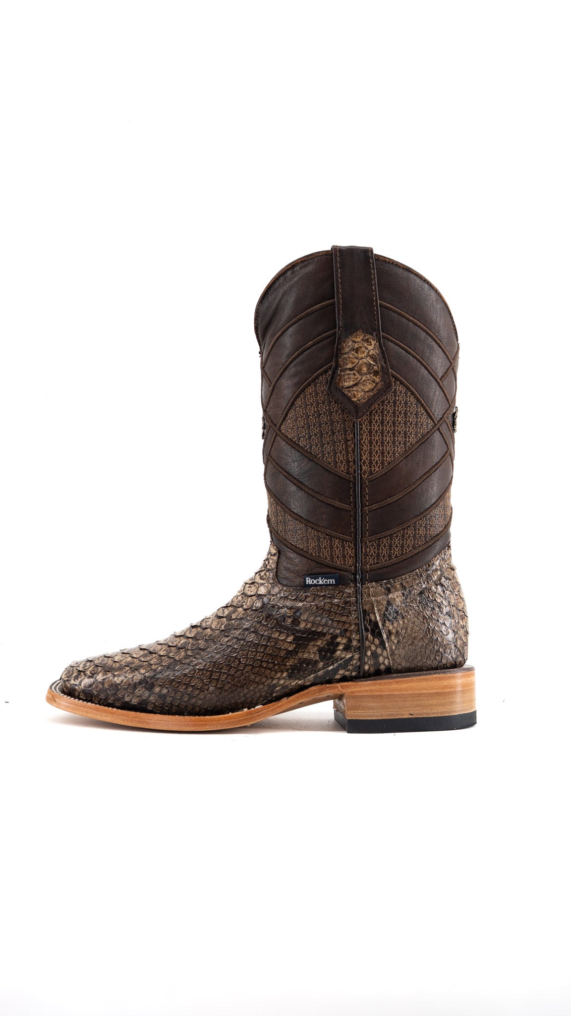 Prescott Python Exotic Square Cowboy Boot