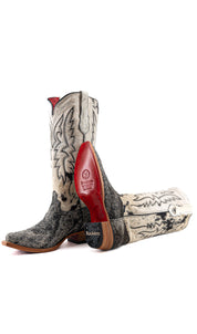 Alexa Cowhide Red Bottom Snip Toe Cowgirl Boot Size 9 Box RW70