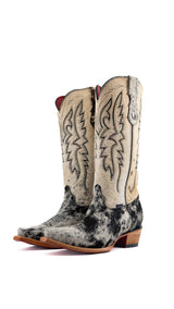 Alexa Cowhide Red Bottom Snip Toe Cowgirl Boot Size 9 Box RW71