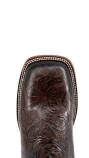 Tooled Square Toe Cowgirl Boot