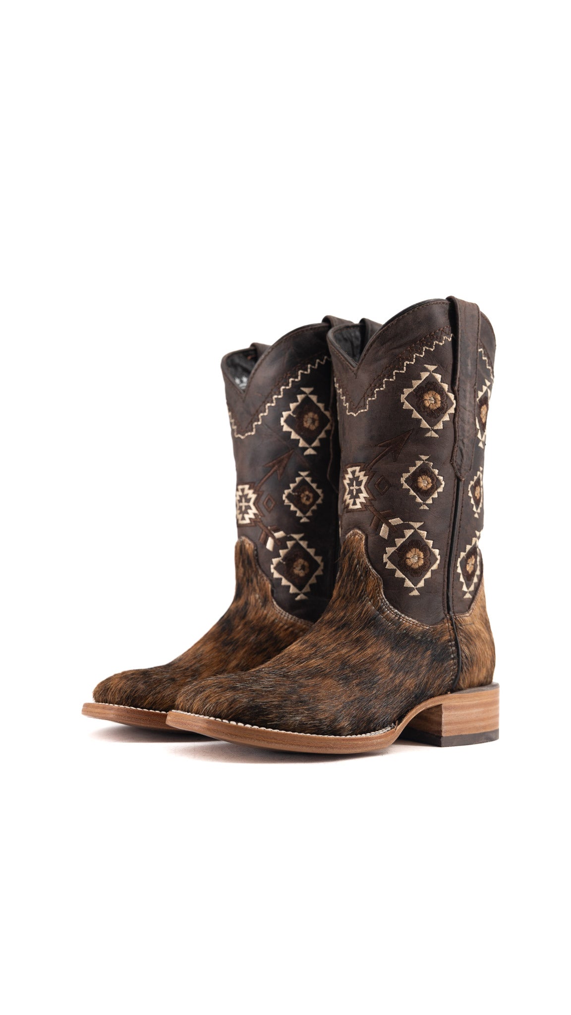 Women's Square Toe Cowhide Cowgirl Boot Size 5 Box FF30 FINAL SALE