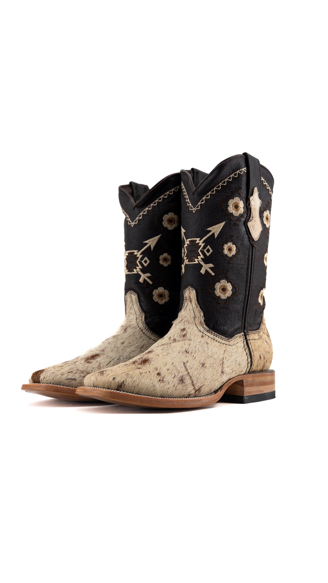 Women's Square Toe Cowhide Cowgirl Boot Size 9 Box FF54 FINAL SALE