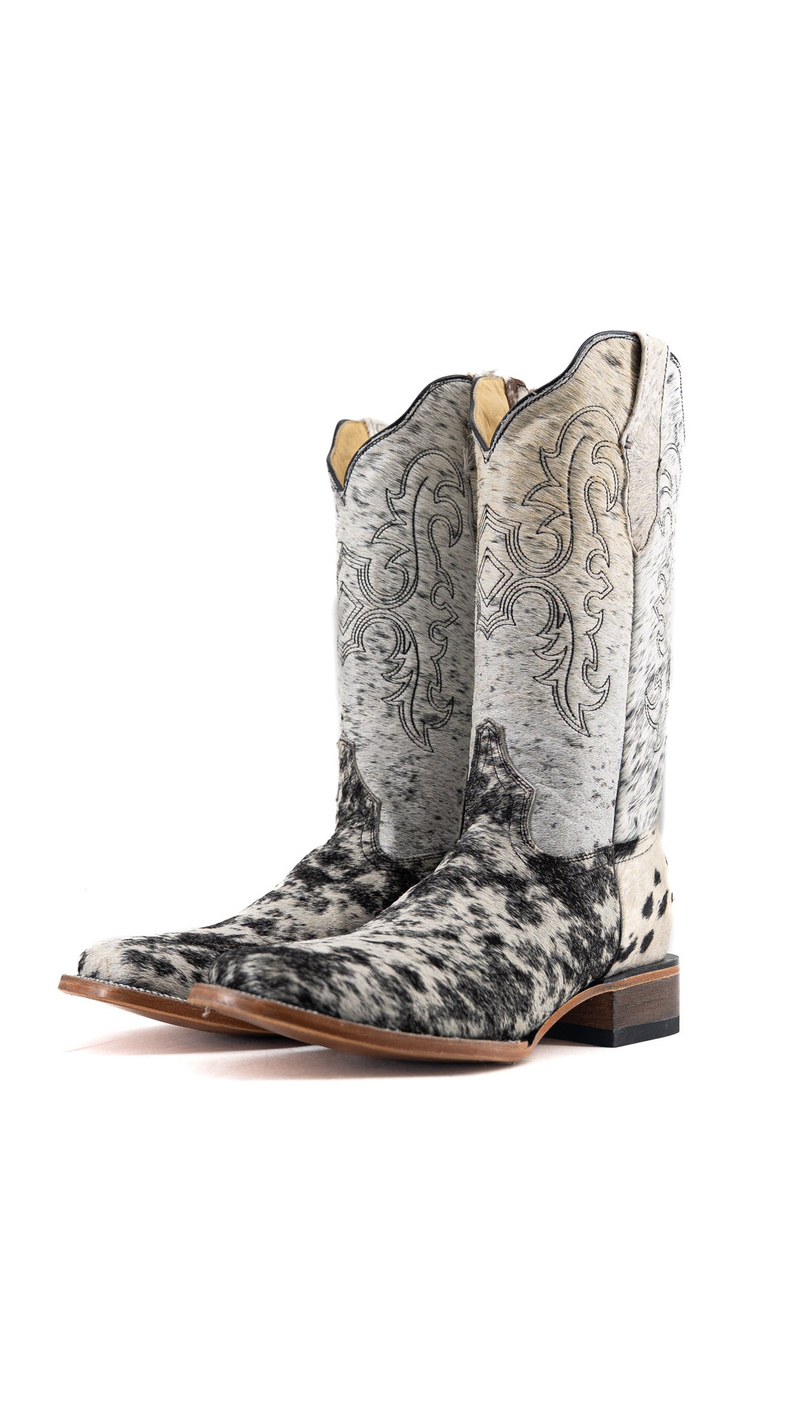 Katherine Cowhide Square Toe Cowgirl Boot Size 10 Box FF59 FINAL SALE