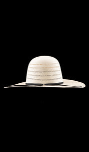 Rock'em 100X Ranch Stripe Open Crown Straw Hat