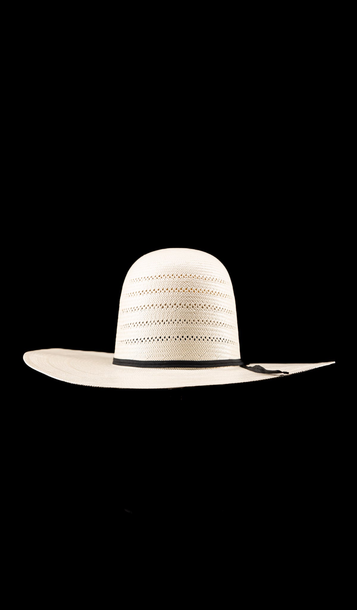Rock'em 100X Ranch Stripe Open Crown Straw Hat