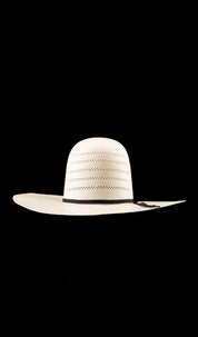 Rock'em 100X Ranch Stripe Open Crown Straw Hat